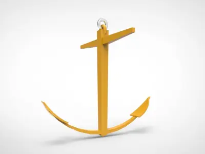 Kedge Anchor 3D model