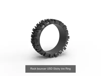 Tires stylized rings 3D Model Pack