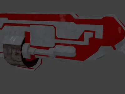 Low Poly Gun Free low-poly 3D model order