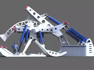 Subsea Cable Plough  3D print model