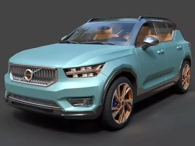 Volvo XC40 Recharge   High Detail Electric SUV 3D model