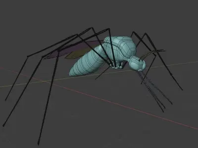 Mosquito Low-poly 3D model