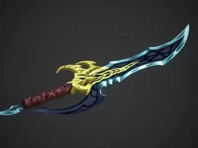 Solo Leveling knife Low-poly 3D model