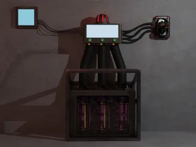 Sci-fi box 3D model