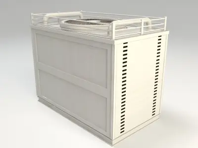 Air Conditioner Low Poly Low-poly 3D model