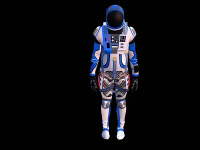 Astronaut Spacesuit Estonia 3D model