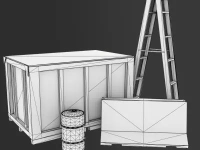 Low Poly Objects Free low-poly 3D model