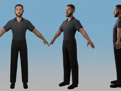 Stylized Man 3D model
