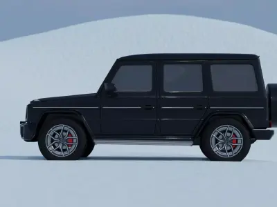 Rigged Mercedes G Wagon Model 3D model