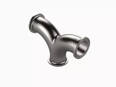 Sanitary Double Elbow 3D model