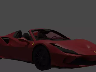 Ferrari F8 Free low-poly 3D model