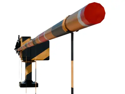 Railway intersection  railing 3D model