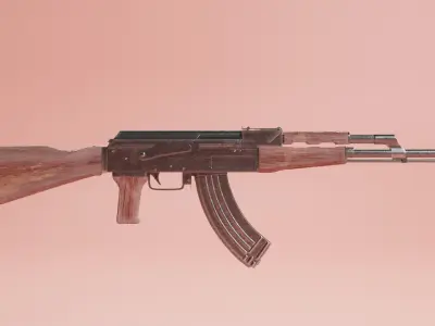 AK-47 Model ak rifle Free 3D model