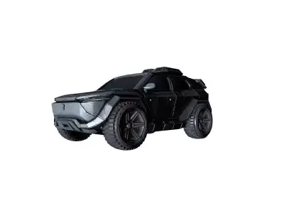 Modern Shape Vehicle 3D Model 3D model