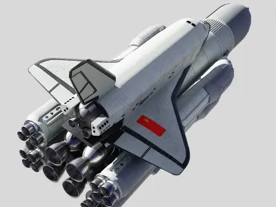 Buran space shuttle 3D model