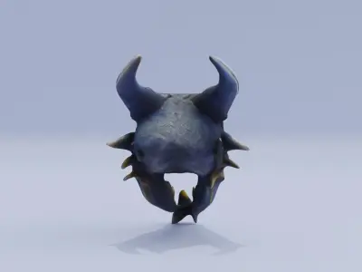 Dragon Skull Stylized Free 3D model
