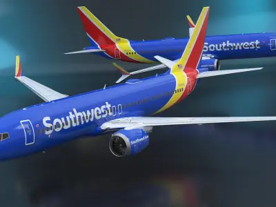 Southwest Airlines Boeing 737 MAX 8 in Flying 3D model