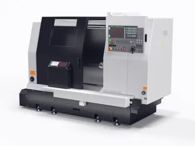 lathe turret machine GOODWAY GS-260MS Koordinate cnc 3D model