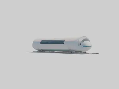 Hyperloop Transportat 1 Low-poly 3D model