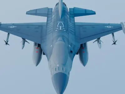 F-16 Fighting Falcon 3D model 2