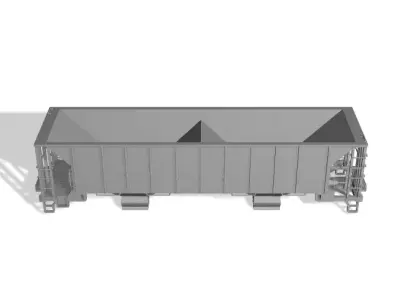 HO Greenville H-46A H-46 MOW Ballast Hopper Pack 3D print model