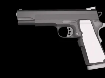 Handgun gun 3D model
