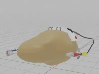 PotatOS potato with wire 3D model