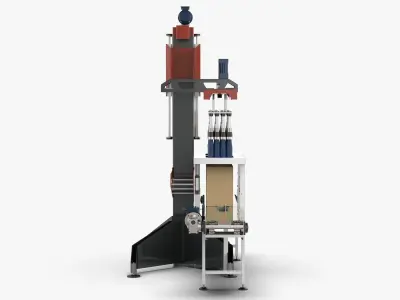 Classic Single Column Case Packer 3D model