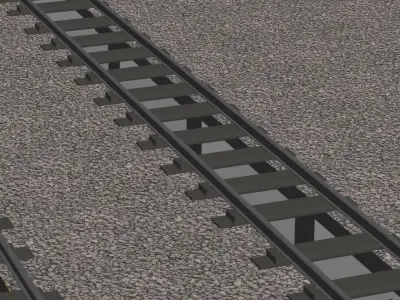 railway base Free low-poly 3D model