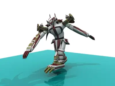 War Greymon Low-poly 3D model