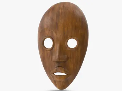  African Mask 7 Wood 