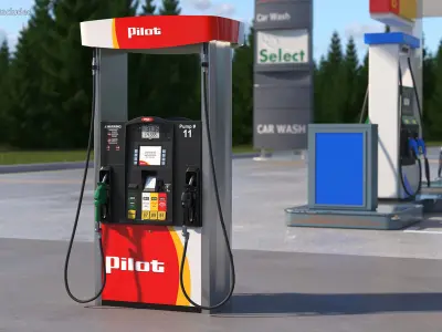 Gas Pump Pilot 3D model