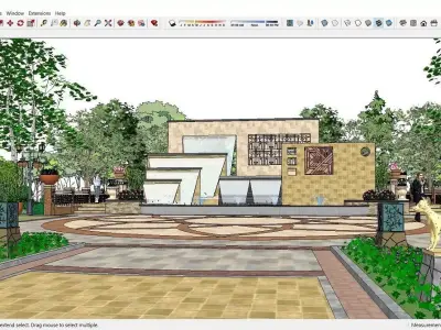 Sketchup Landscape Park J9 3D model
