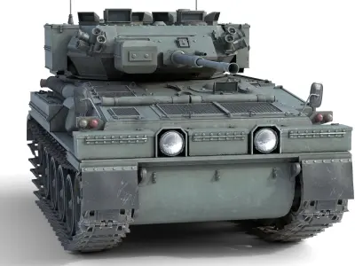 Scimitar FV 107 CVR Tank Low-poly 3D model