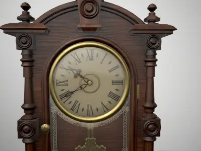 Antique Mantel Clock 3D model