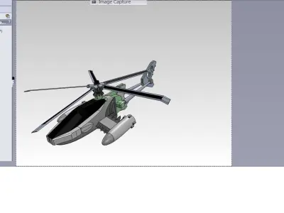 STICK HELICOPTER Free 3D model