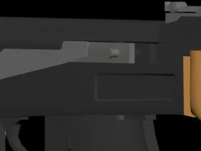 AK-47 rifle Low-poly 3D model shop