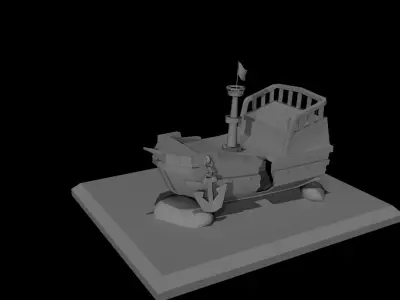 boat modeling 3D model