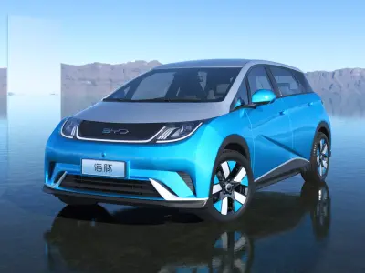 2023 BYD Dolphin EV Knight Edition 3D model