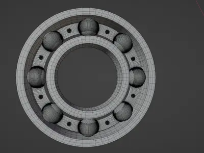 Simple bearing 3D model