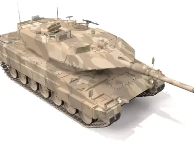 Leopard 2 Tank 4K 3D model
