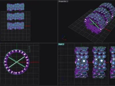 jewellery desing Low-poly 3D model