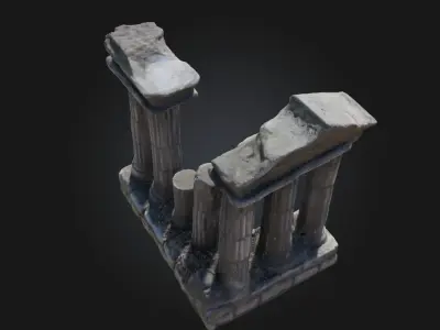 Ancient Ruins Sculpture  Fragments of a Forgotten Age 3D model