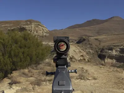 Tornado Red Dot Sight Low-poly 3D model