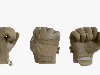 Tactical Gloves 3D model