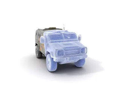 Camouflage Armored Vehicle model pack Low-poly 3D model Low-poly