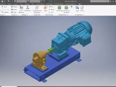 Pump Machined 3d model 3D model