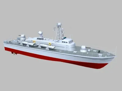 Vaspa Class Torpedo Boat 3D model