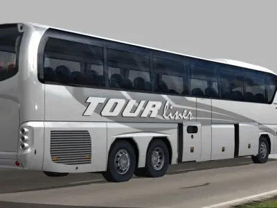 NEOPLAN tourliner L Extended Low-poly 3D model