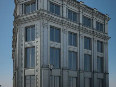 Apartment Building 09 3D model